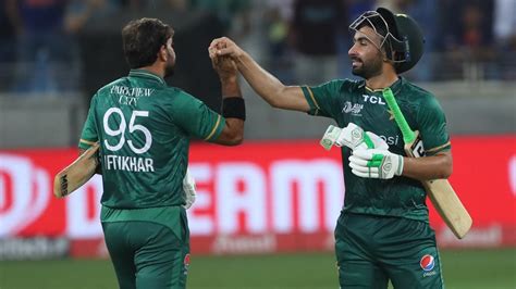 Pakistan beat India, Pakistan won by 5 wickets (with 1 ball .